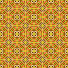 Vintage floral seamless pattern