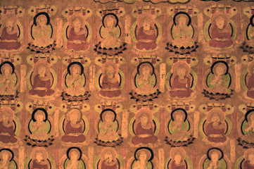 Ancient art murals of Dunhuang Grottoes in China