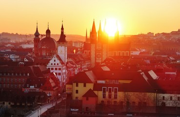 Würzburg bei Sonnenaufgang