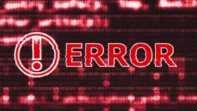 4K Error Corrupted Signal Notification Display 2