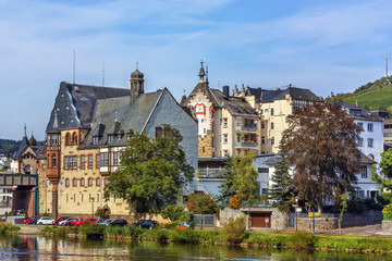 Fototapeta na wymiar View of Traben-Trarbach, Germany