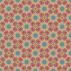 Vintage floral seamless pattern