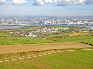 Rame peninsular and Plymouth Sound, Cornwall	