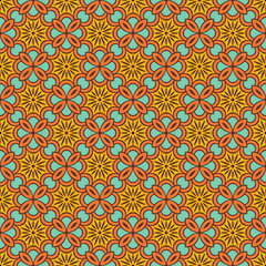 Vintage floral seamless pattern