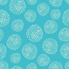 Spotty circular vector repeat pattern. Circle dot seamless pattern, perfect for fashion, home, stationary, kids. 
