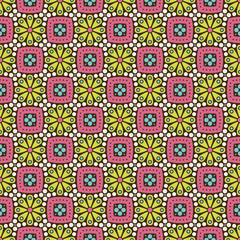 Vintage floral seamless pattern