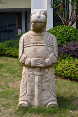 Stone sculpture of zodiac animal in Chinese Park