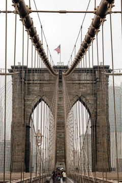 Brooklyn Bridge In The Fog 