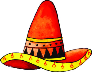 Watercolor Mexican Festival Elements Collection