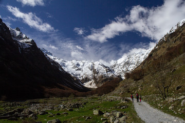 winter trekking in the Maritime Alps