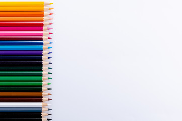 Color pencils isolated