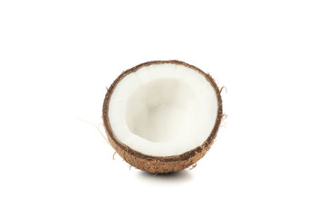 Coconut isolated on white background. Tropical fruit