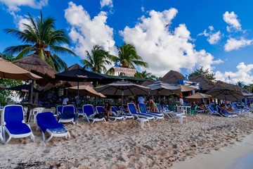 panorama of the island of Cozumel in Mexico