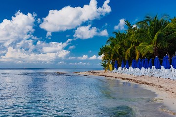 panorama of the island of Cozumel in Mexico