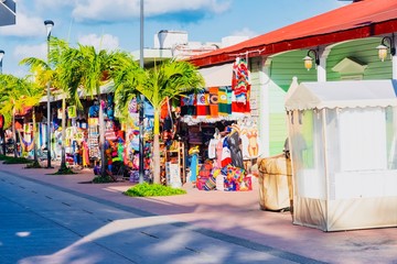 panorama of the island of Cozumel in Mexico