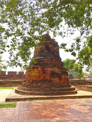 Wat Phra Sri Sanphet Temple "The sacred temple" is the most sacred temple of the Grand Palace in the old capital of Thailand, Ayutthaya.