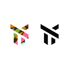 initial M logo or symbol concept