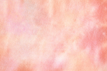 Handmade peachy texture. Crafted grunge background.