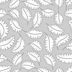 Obraz premium abstract leaf floral background seamless pattern, decorative vector illustration design