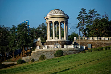 Rotunda in the Park on the embankment in Volgograd