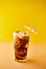 Glasses of iced tea.