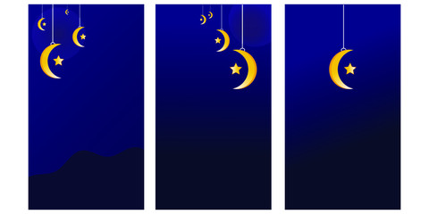 Ramadhan theme background template for social media stories