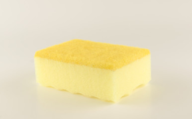 foam rubber sponges isolated on a white background for washing dishes
