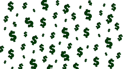 Green dollar background