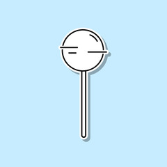 Lollipop sticker icon. Simple thin line, outline vector of halloween icons for ui and ux, website or mobile application