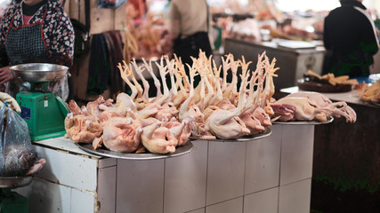 Asian market in Sapa, Vietnam