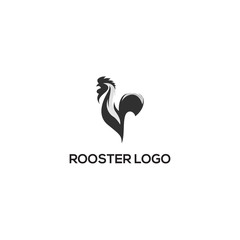 rooster logo design vector abstract