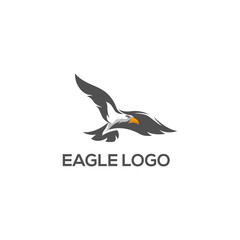 eagle silhouette logo design vector abstract