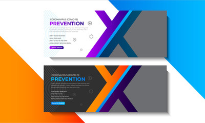 Fototapeta premium Novel coronavirus banner design