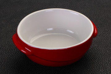 Empty ceramic bowl