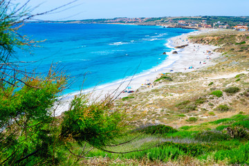 San Giovanni di Sinis beach on a clear day