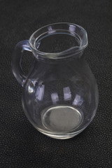 Empty glass jug