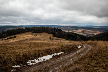 Pogórze zimą