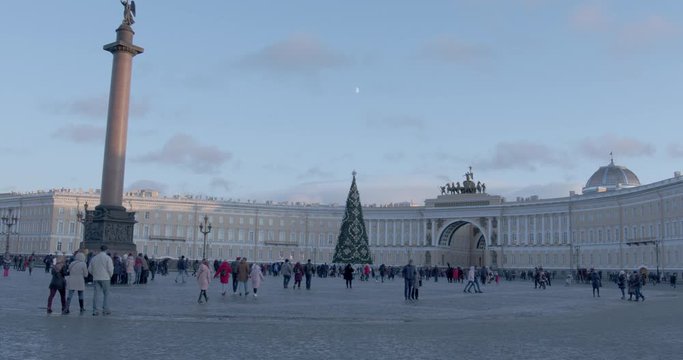 Palace Square in St Petersburg, Russia.