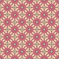 Vintage floral seamless pattern
