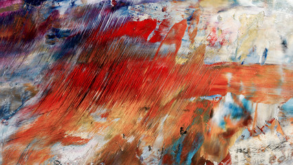 Colorful abstract background wallpaper. Modern motif visual art.  Mixtures of oil paint. Trendy...