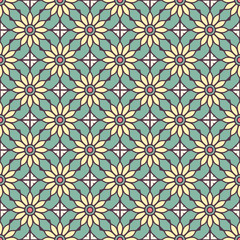 Vintage floral seamless pattern