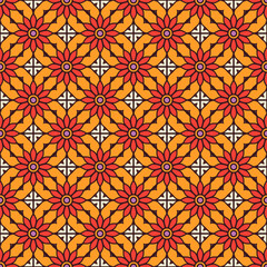 Vintage floral seamless pattern