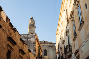 Fototapeta na wymiar Streets of Lecce, Puglia Apulia, Italy