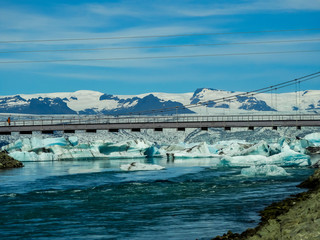 Icebergs in Iceland's famous diamond beach