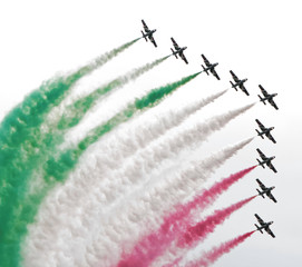 jet fighters - italian flag