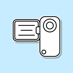 Handy Cam line Icon. Travel sticker icon. Simple thin line, outline vector of Turizm icons for ui and ux, website or mobile application