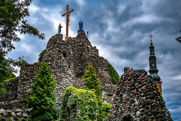 Golgotha with a cross on top