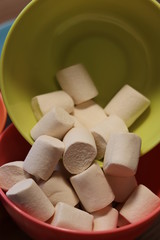 Delicious marshmallows ready to roast.
