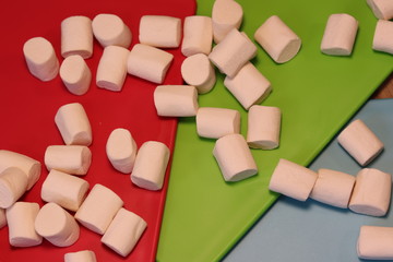 Delicious marshmallows ready to roast.