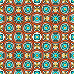 Fototapeta premium Vintage floral seamless pattern